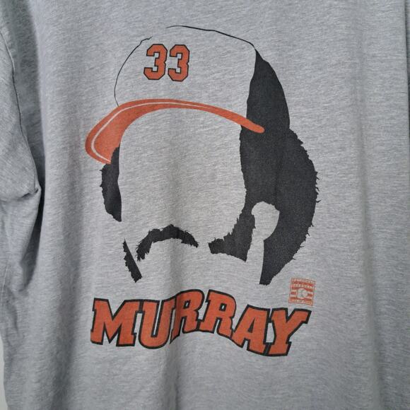Eddie Murray Baseball of Fame Silhouette T-Shirt  Gray Men's XXL - Picture 2 of 5